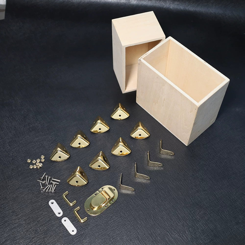 Wood frame and hardware kit for handmade trunk bags