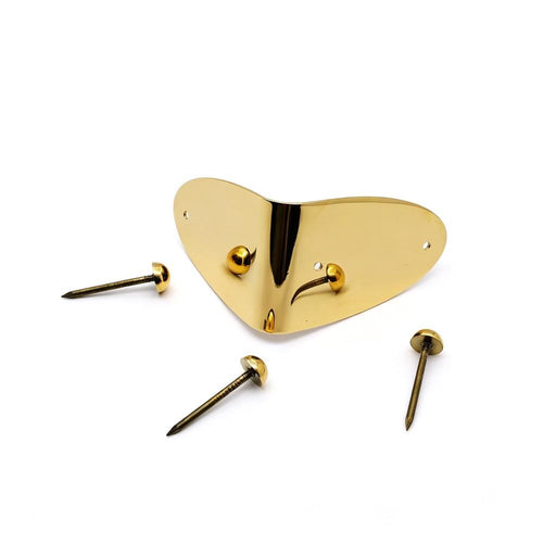 Extra large nail-on L corner bracket for boxes and trunks