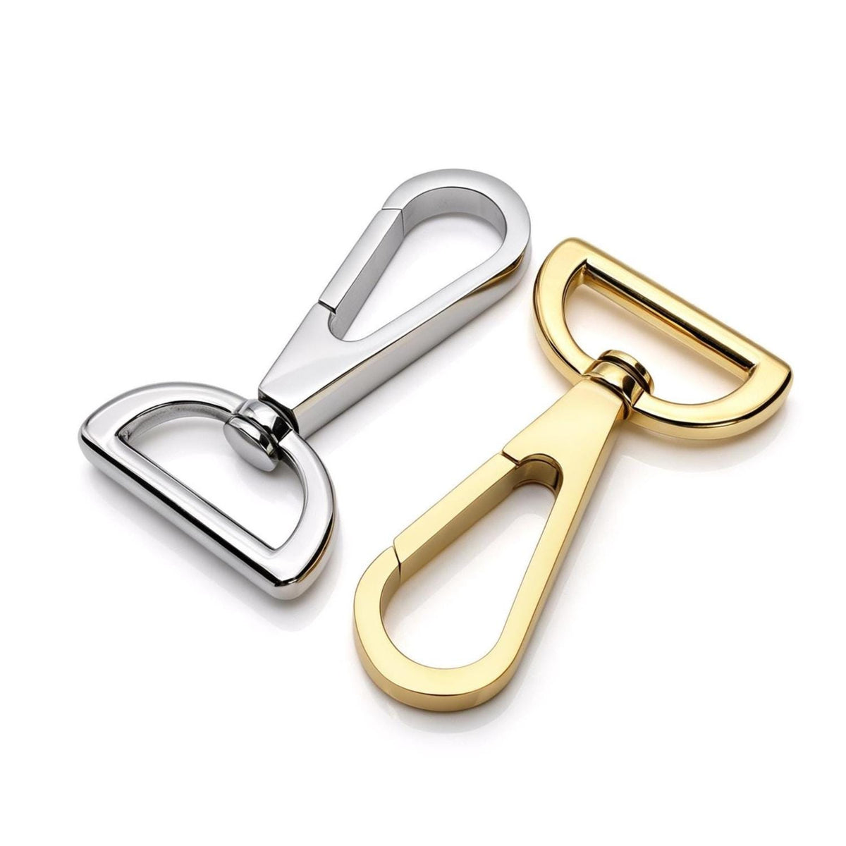 Purse strap swivel clasp for handmade leather bags