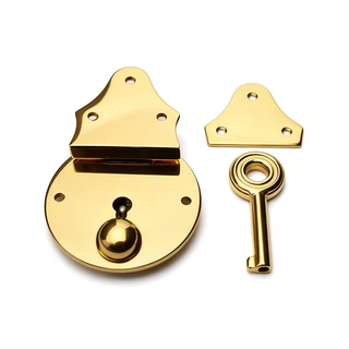 Stainless Steel Triangle Clasp Lock for Leather Bags, 35 x 53mm