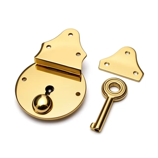 Stainless Steel Triangle Clasp Lock for Leather Bags, 35 x 53mm