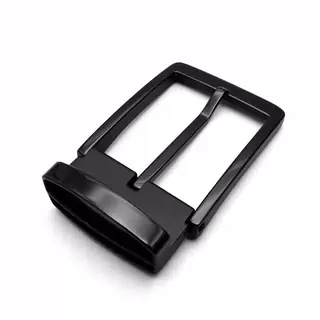 Men's Reversible Rotating Pin Belt Buckle, 38.8mm Inner Width, Metal Square Belt Buckle Replacement, Gold / Silver / Black