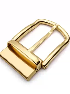 Men's Rotatable Reversible Pin Belt Buckle, 38.5mm Inner Width, Classic Rectangle D Frame Metal Belt Buckle Replacement, Silver / Gold / Matte Black