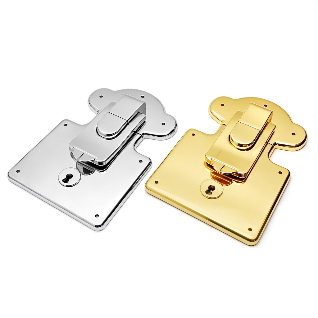 Large trunk lock hardware for handmade wooden cases