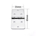 Close-up of offset hinge for small trunk lids