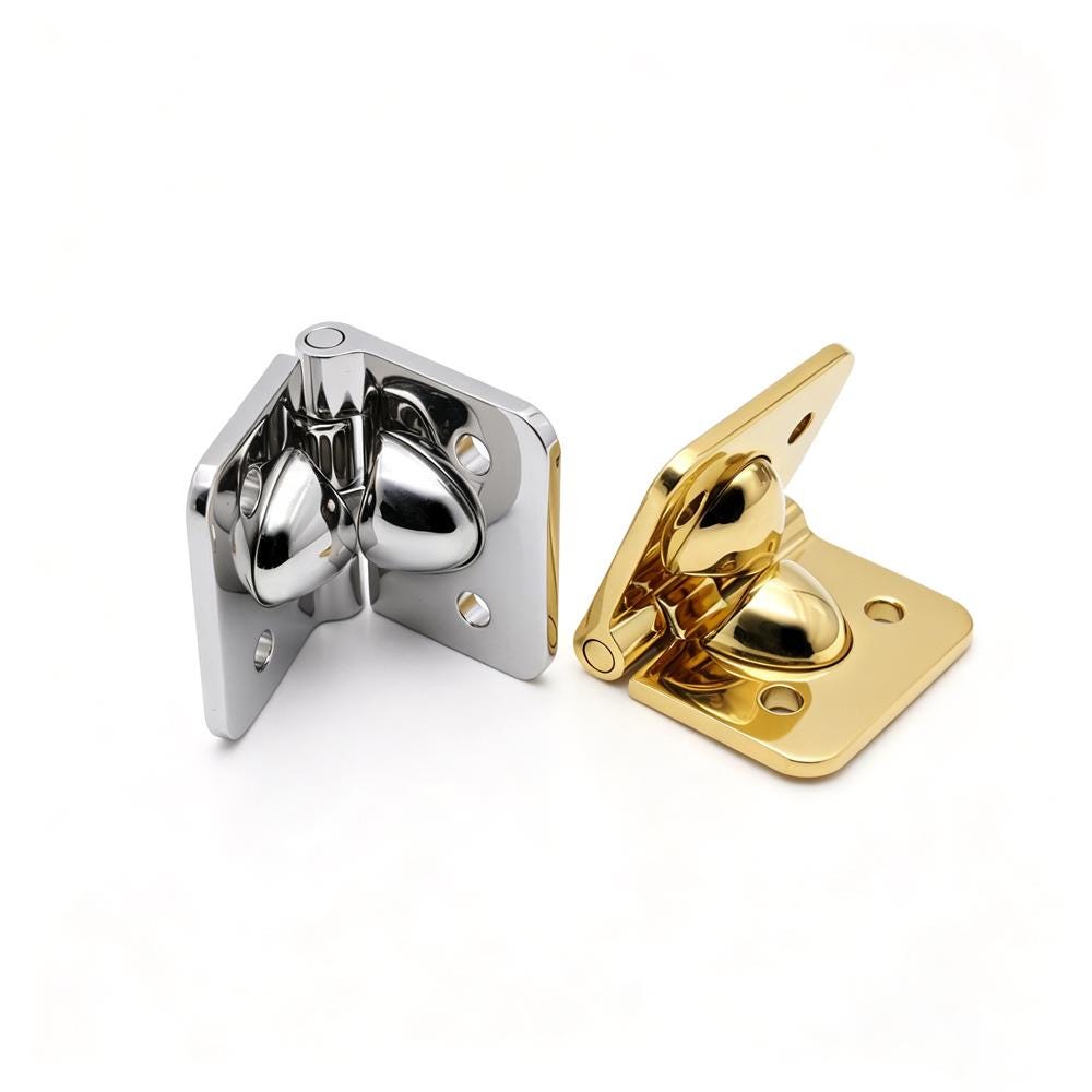 Limit hinge hardware with mounting holes for boxes