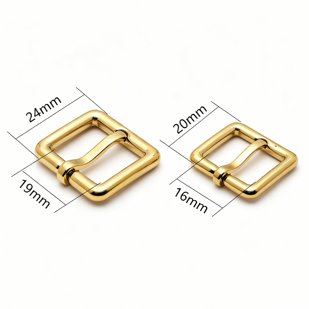 316 stainless steel rectangle buckle showing strap connector detail