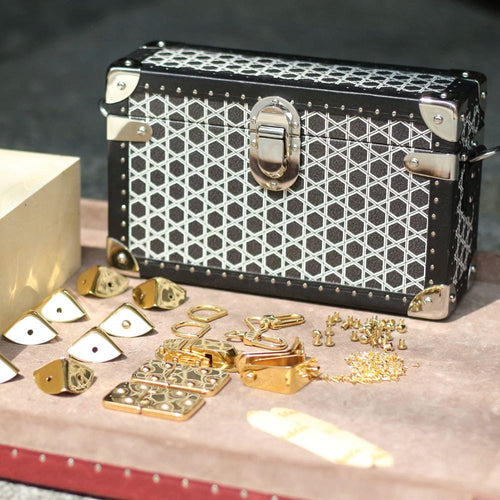 DIY wooden trunk kit with full hardware set