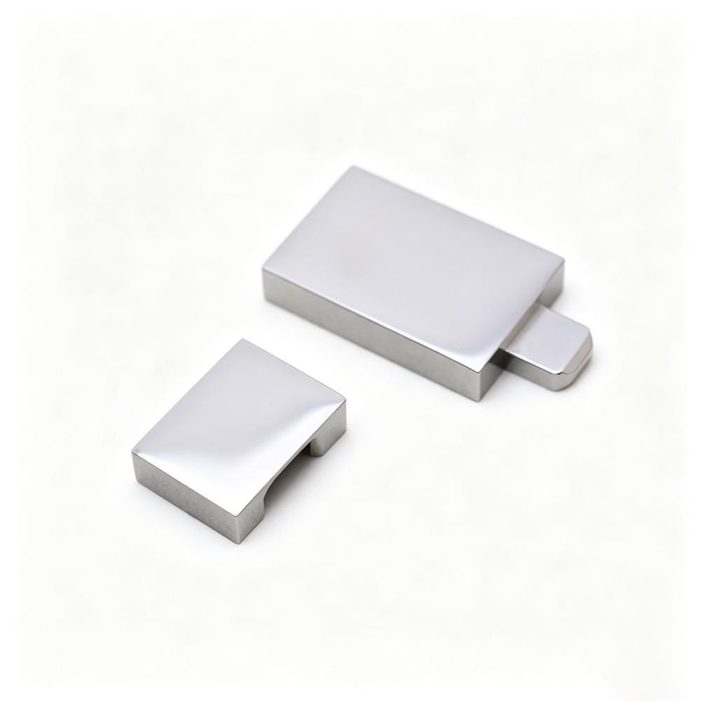Hidden box latch hardware with two-piece positioning design