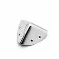 Metal round corner protector hardware for wooden trunks