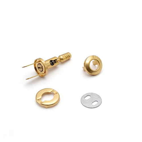 Round folding turn lock for leather bags, 27mm