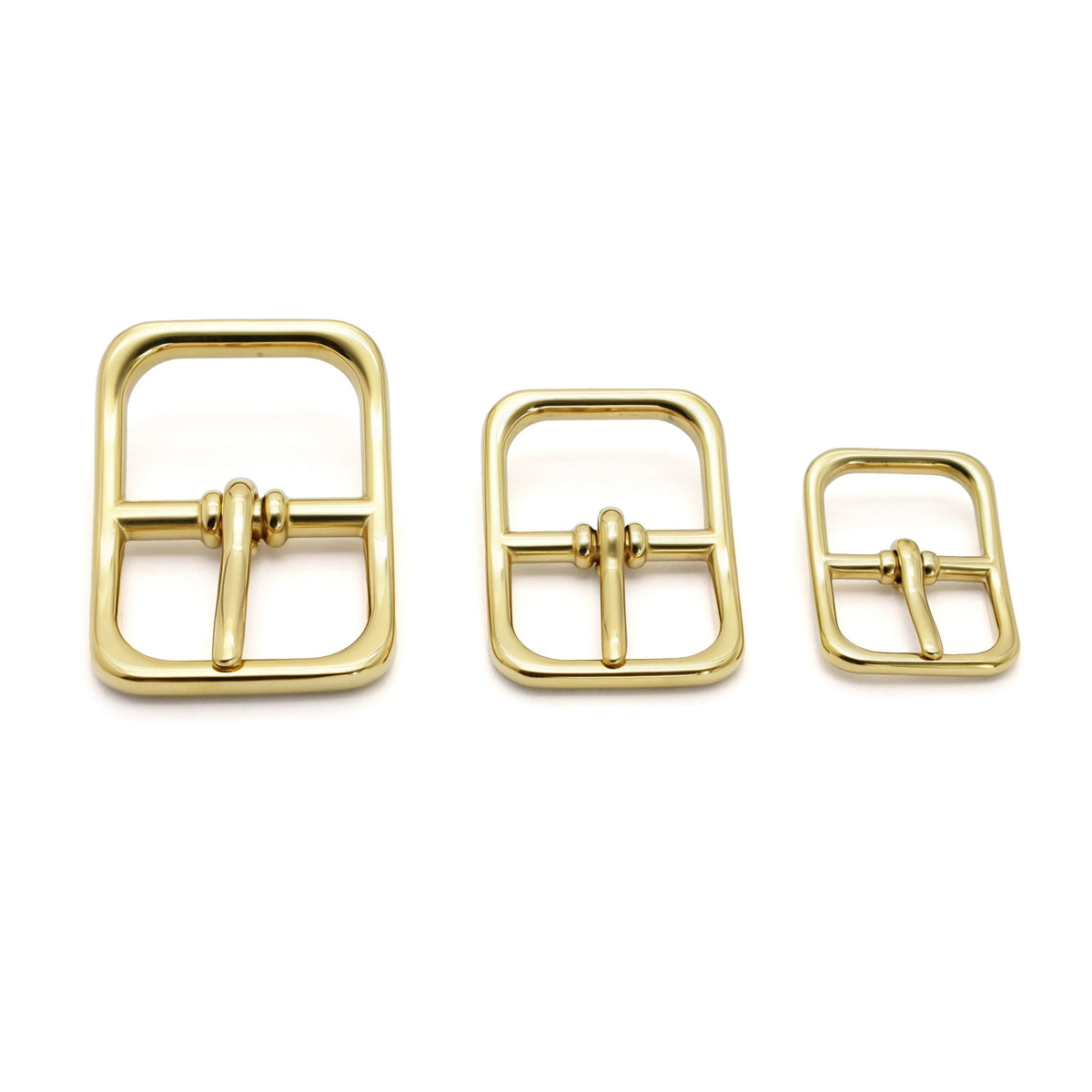 Stainless steel center bar pin buckles for bag strap adjustment