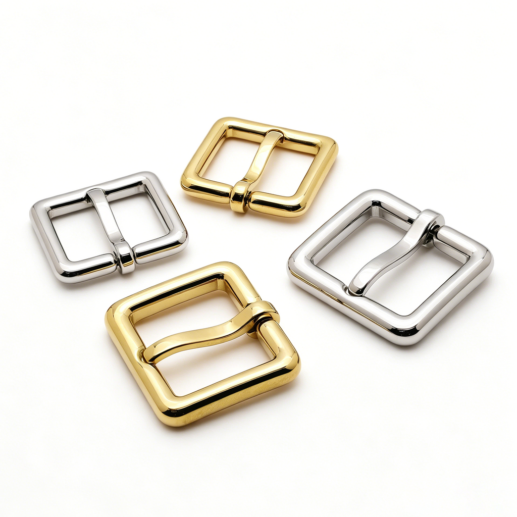 Pin buckle hardware for purse straps and leathercraft projects