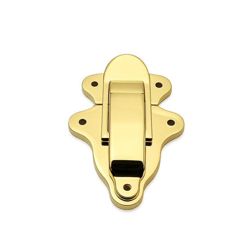 Hexagonal toggle latch for wooden trunks and storage boxes
