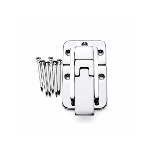 Small metal hasp clasp hardware for box closure