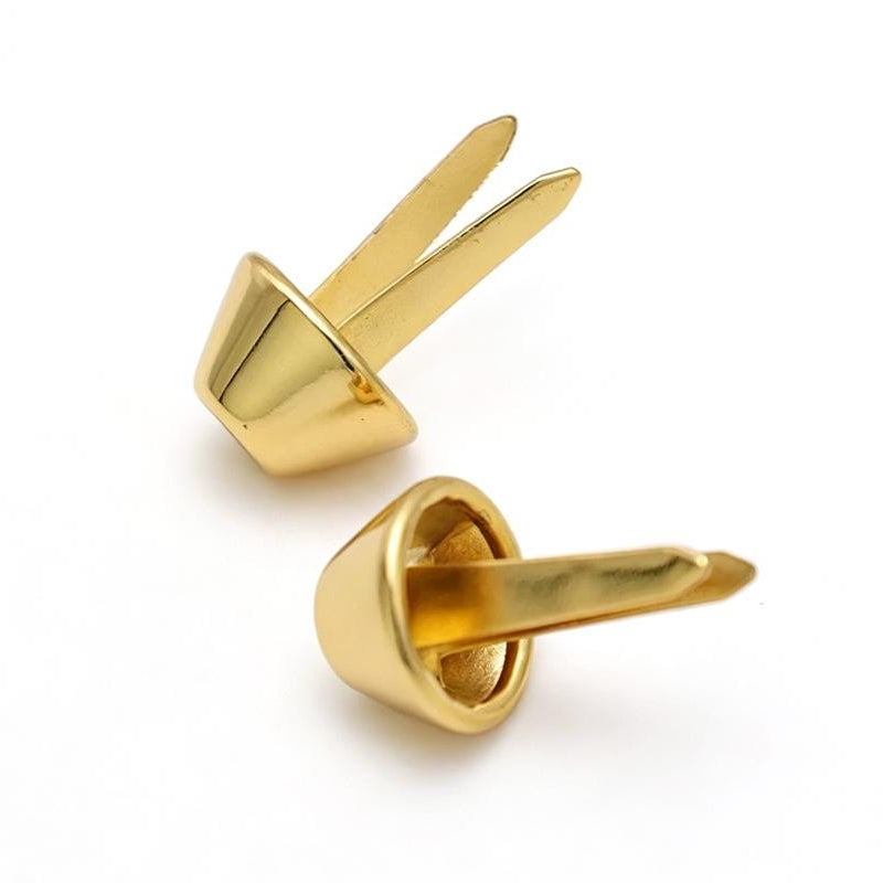 Gold bag foot studs for handmade leather bags