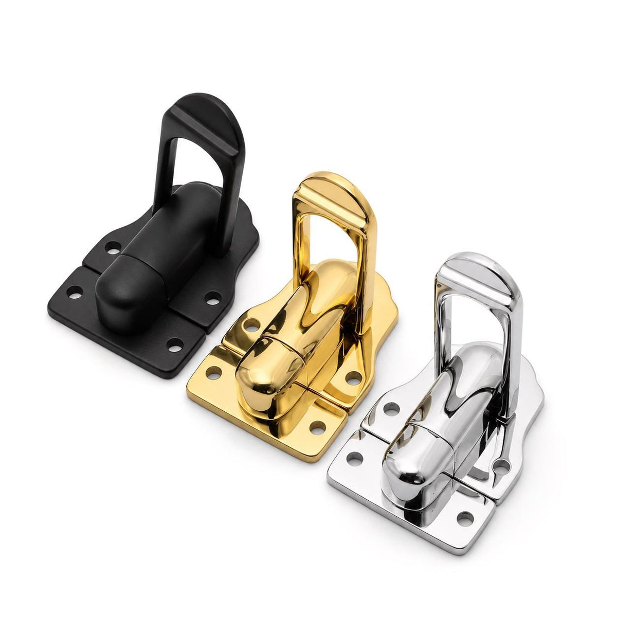 Metal square clasp hardware for handmade wooden boxes