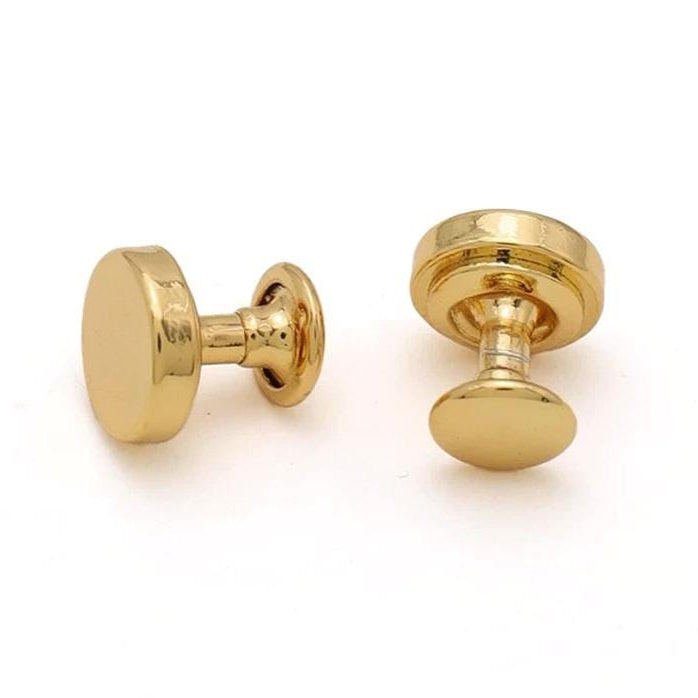 Metal button stud rivets in 8mm size