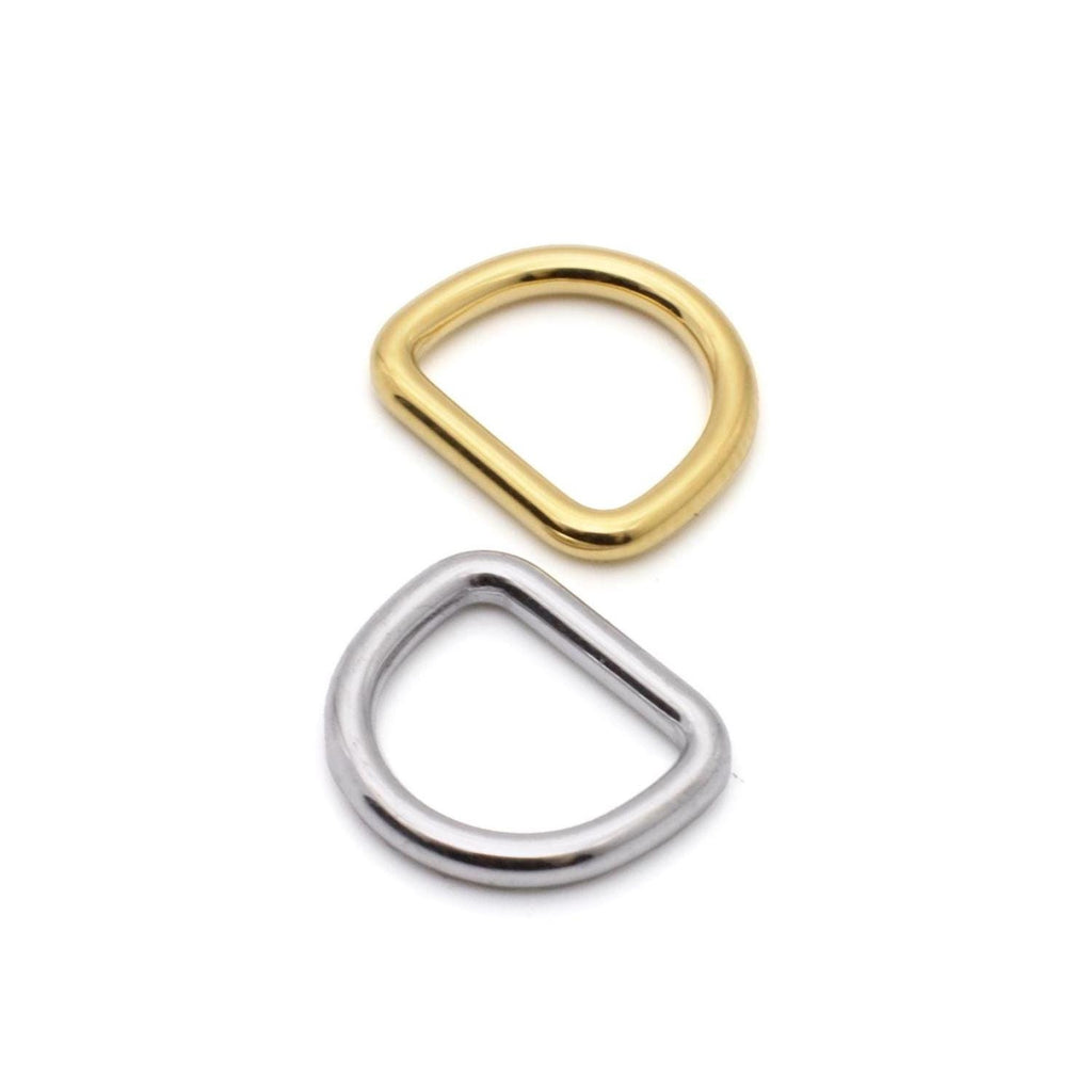 Mini D-rings for purse straps and bag accessories