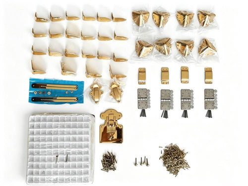 Large chest hardware set for coffee table trunk projects
