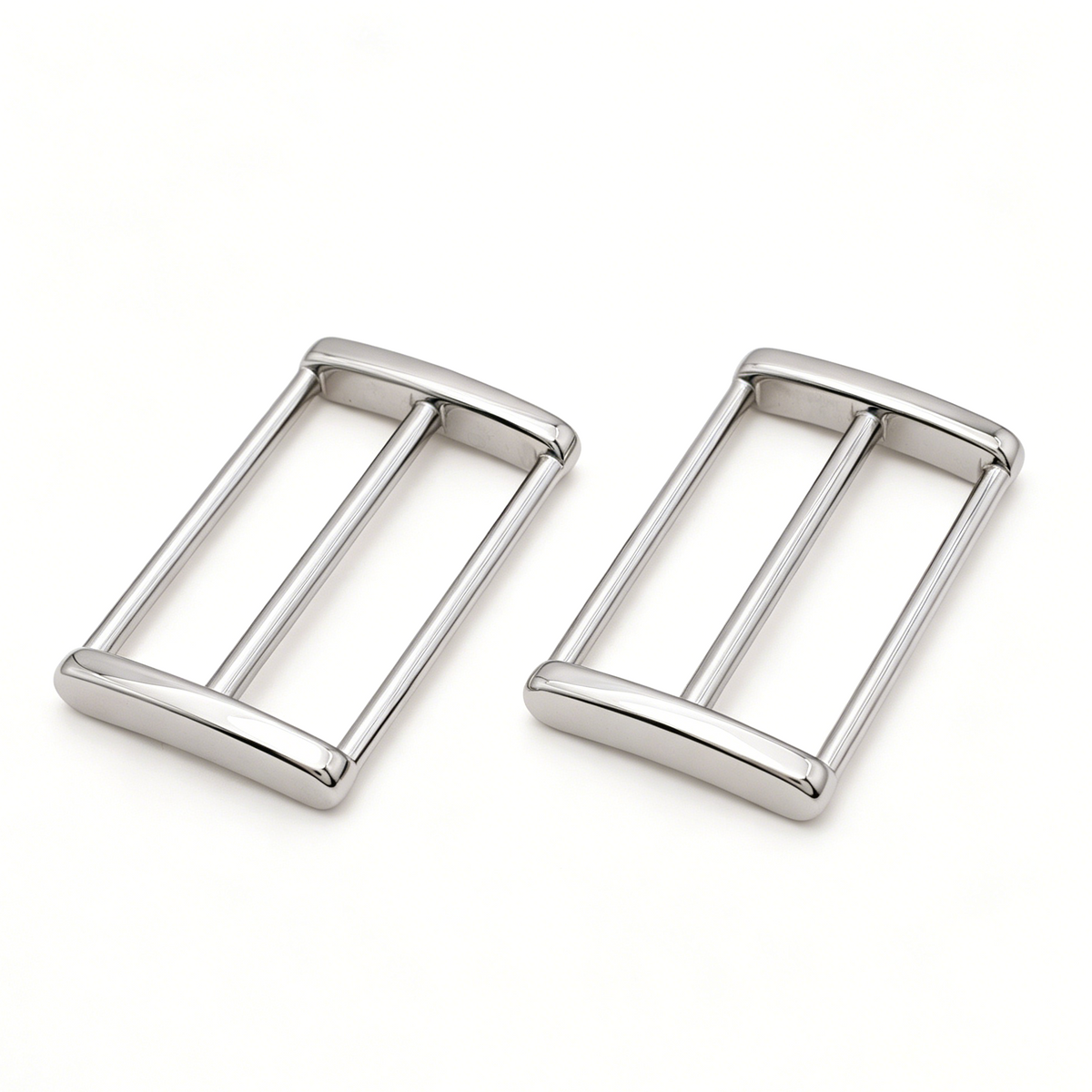 40mm stainless steel slide buckles and square rings for leather bag straps