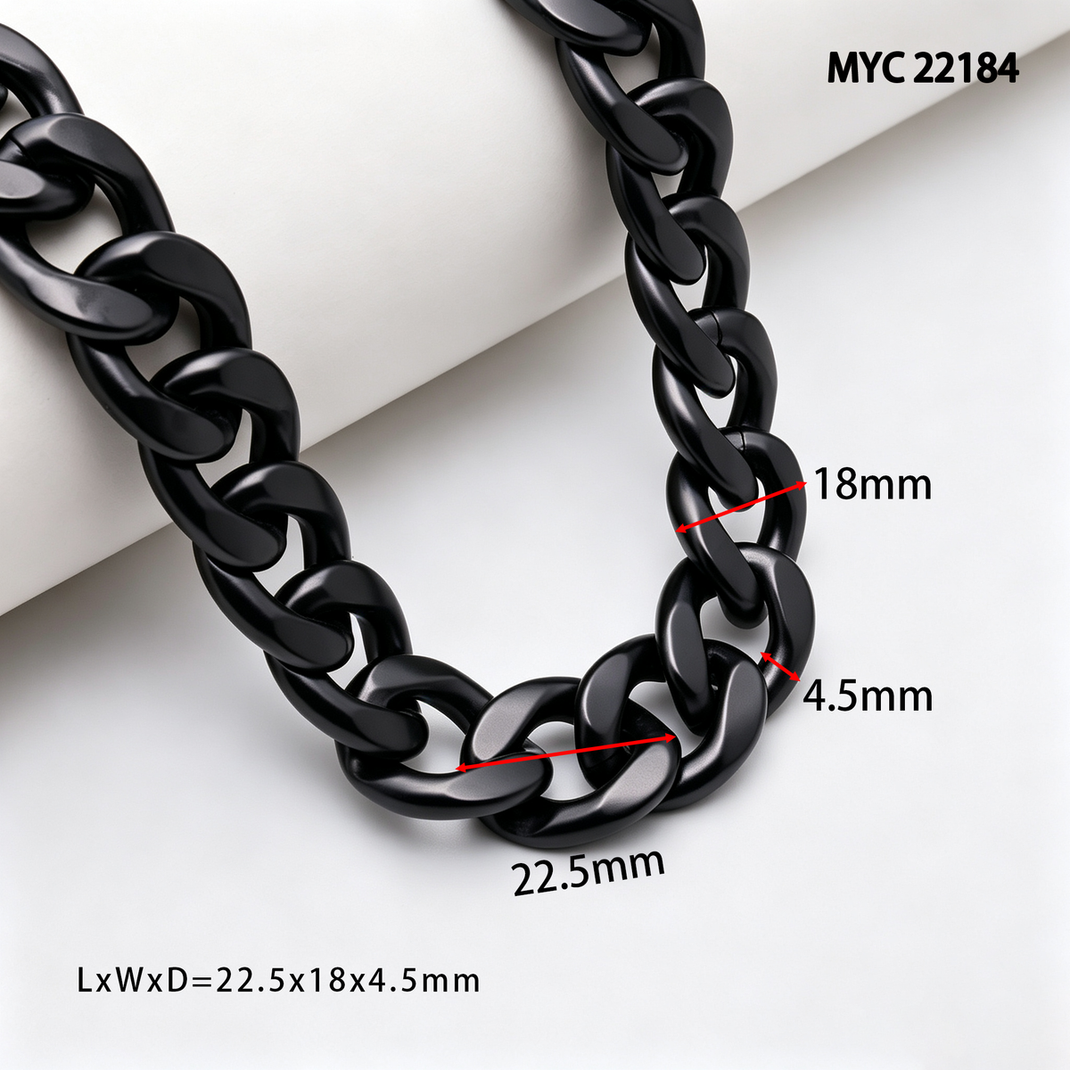 Decorative metal chain strap for leather bags and purses