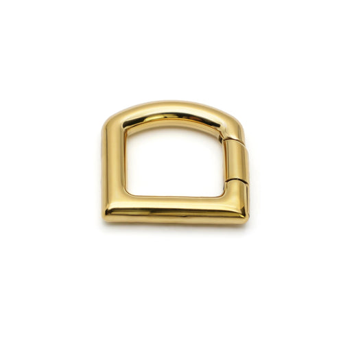 316 stainless steel D-ring spring clasp for bag straps, 9-11mm
