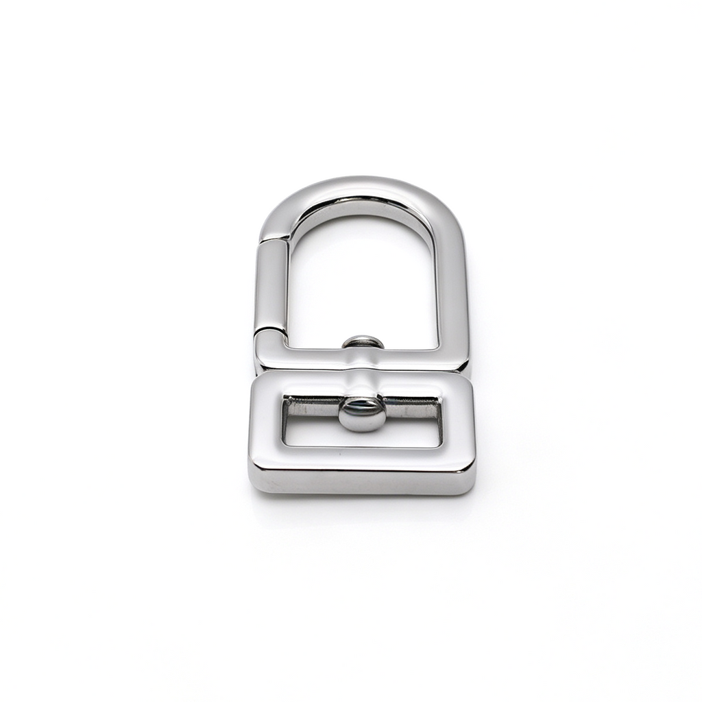 Stainless steel rectangle hook clasp for bag straps, 20 x 13.5mm