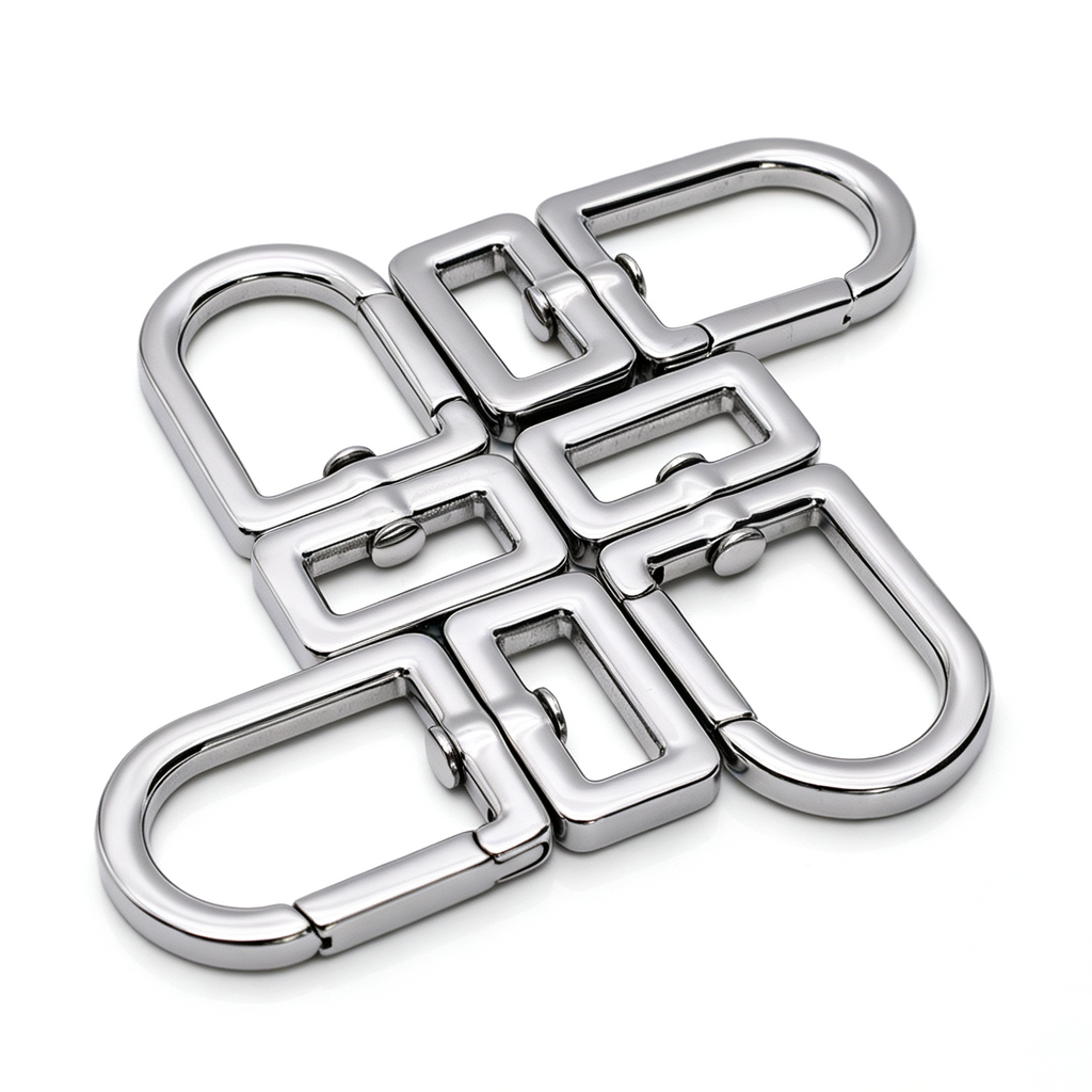 Stainless steel rectangle hook clasps in 20 x 13.5mm size