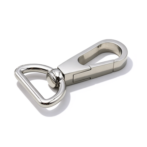 Metal D-ring and oval ring connectors for handbag straps