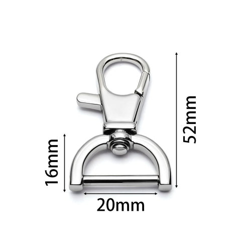 D-rings and oval O-rings for bag straps, 36-52mm