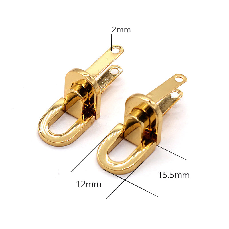 Close-up of 27mm swivel strap anchor for handbags