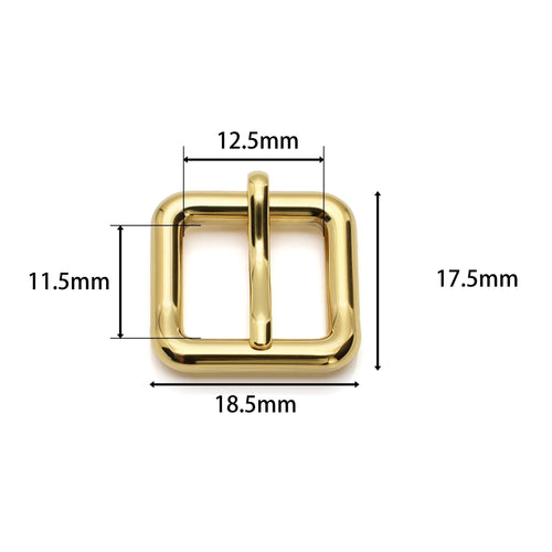 Rectangle pin buckle hardware for handbag shoulder straps