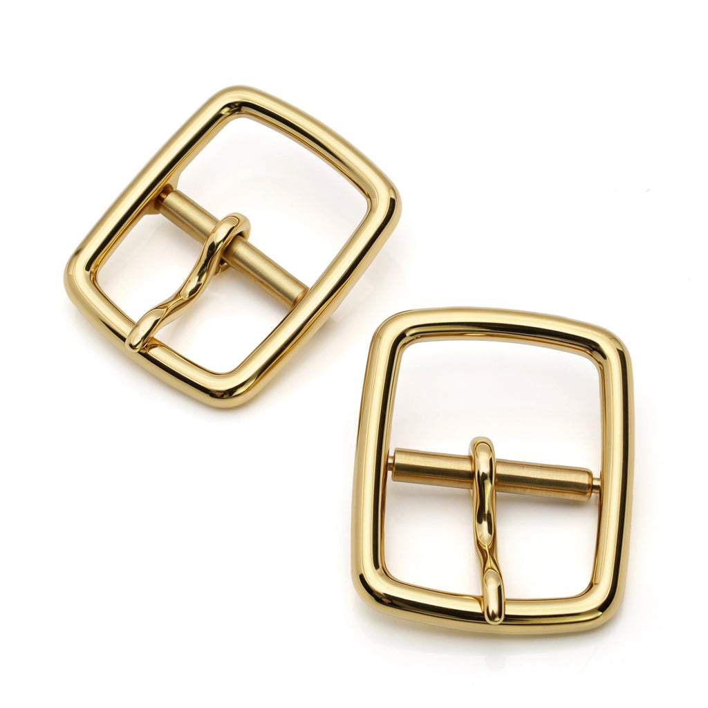 Close-up of 21 x 27mm roller buckle for straps