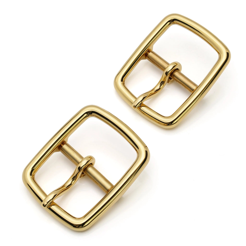 Stainless steel roller buckle showing strap adjustment detail