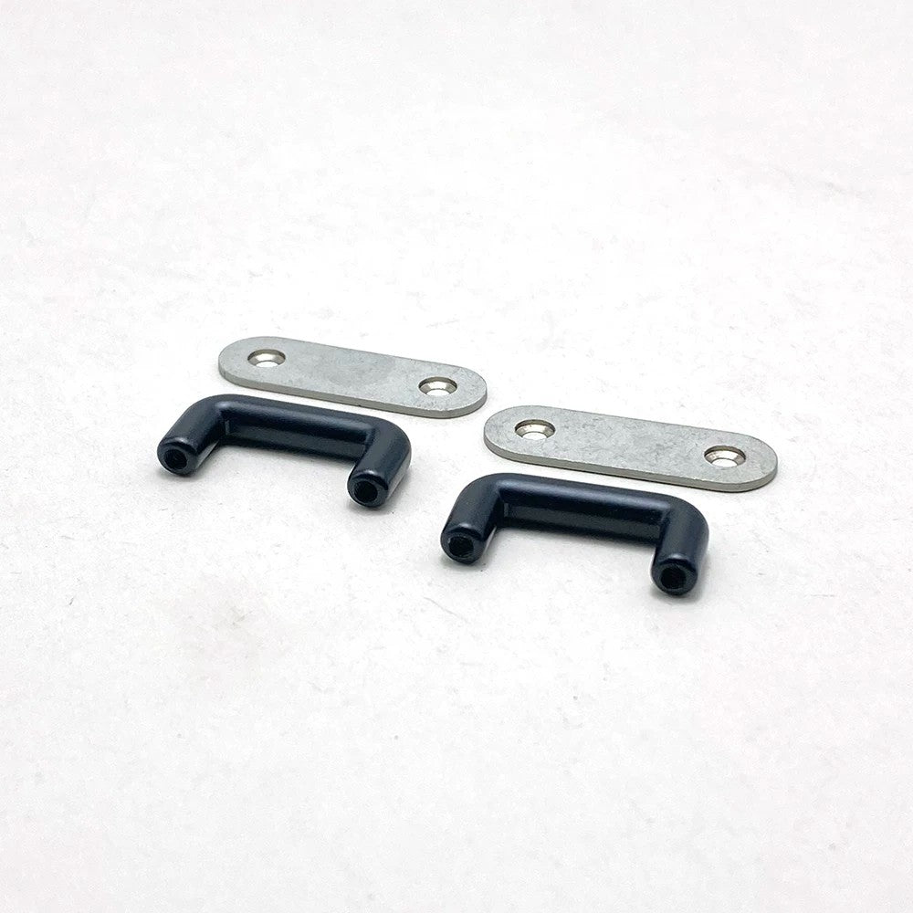 Arch bridge handle fitting for trunk and bag handles