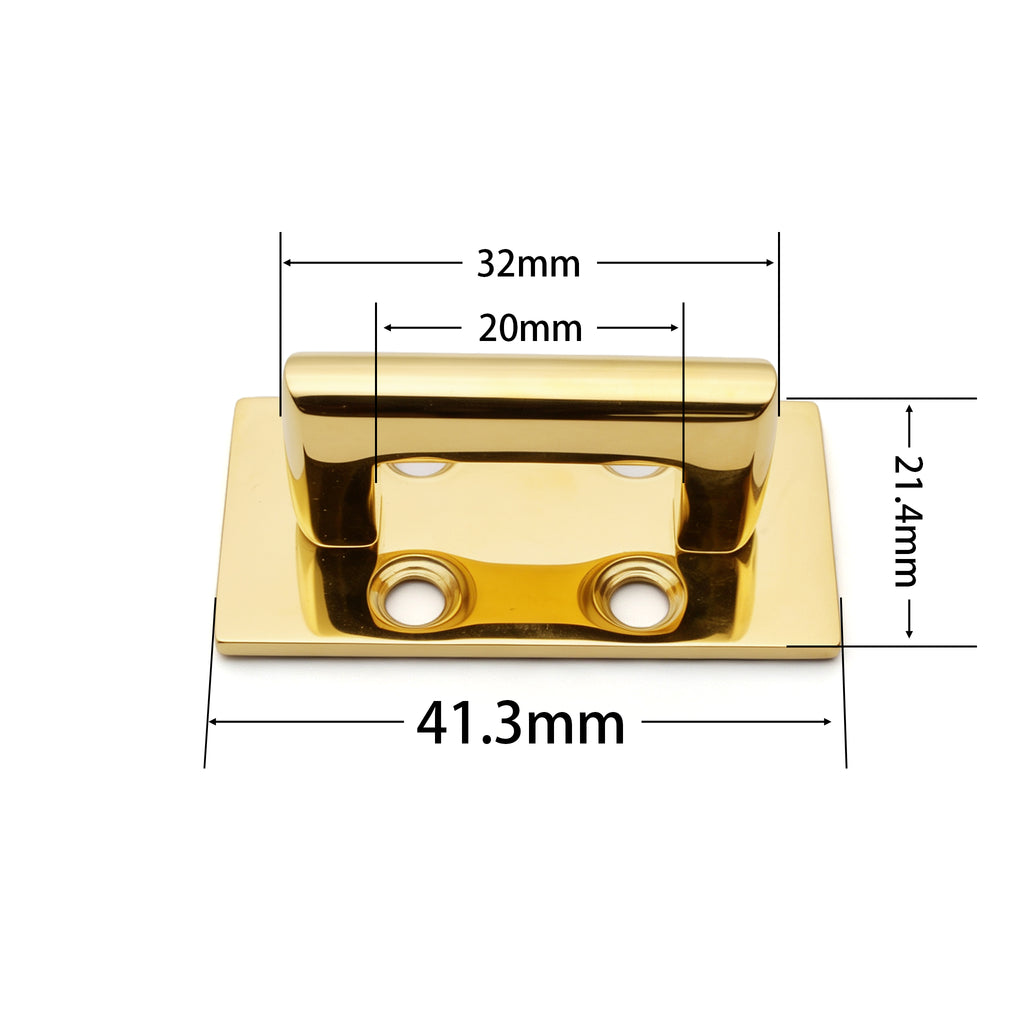 316 Stainless Steel Pull Handle – Bright Gold / Silver Chrome | Compact Door & Drawer Handle for Jewelry Boxes, Cabinets & Crafts