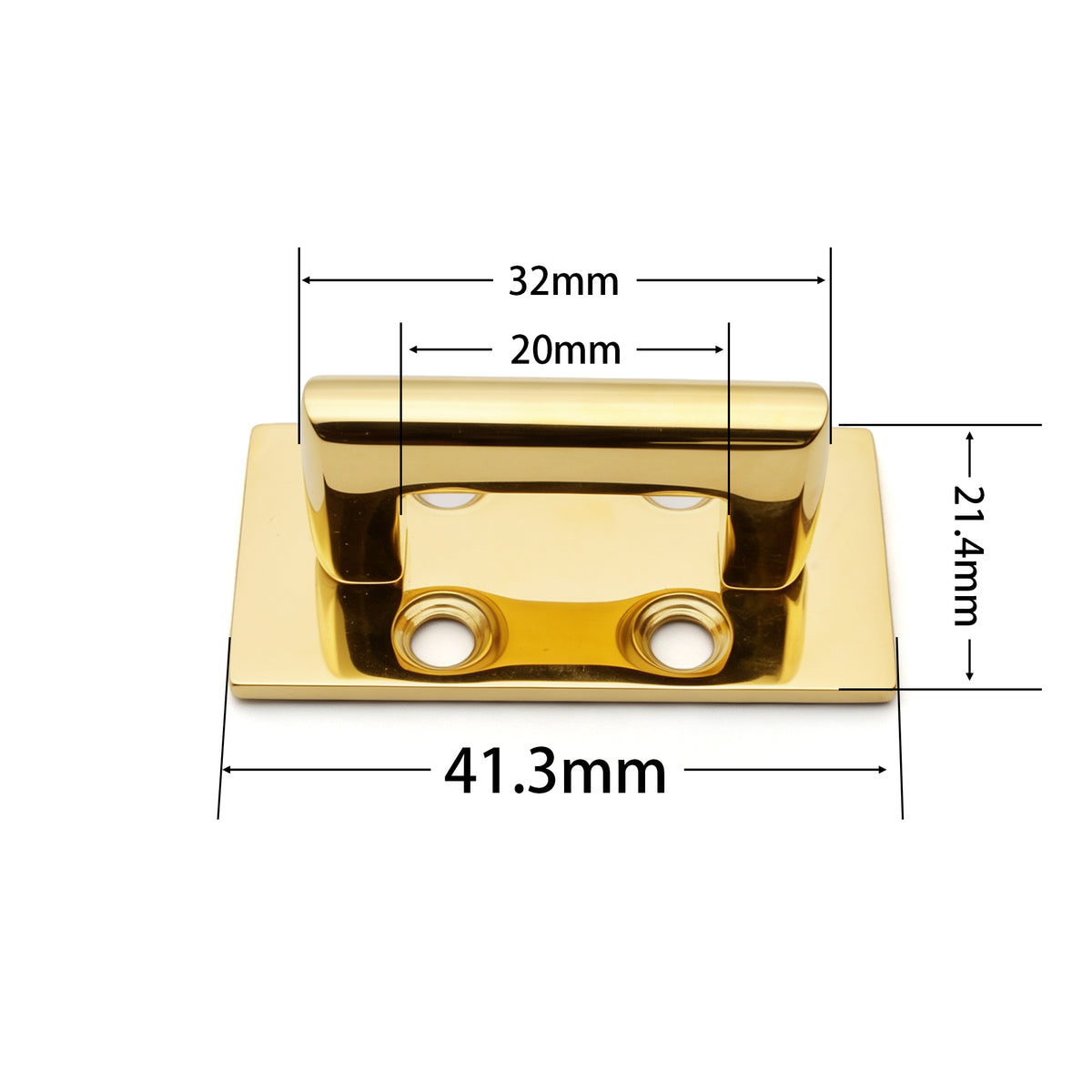 316 Stainless Steel Pull Handle – Bright Gold / Silver Chrome | Compact Door & Drawer Handle for Jewelry Boxes, Cabinets & Crafts
