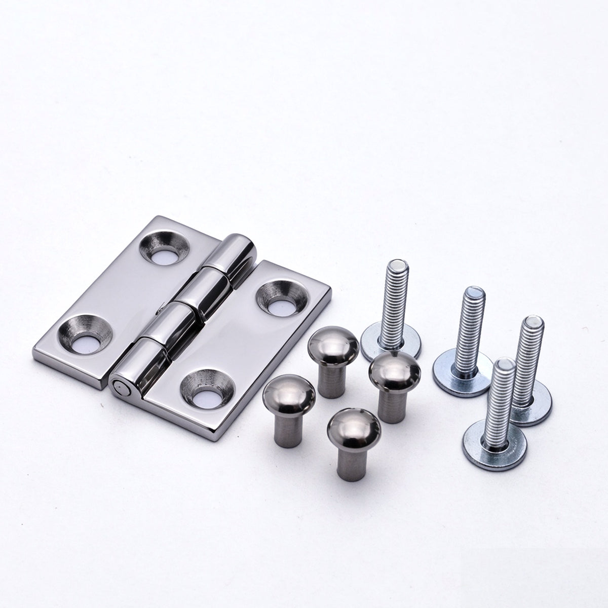 25mm Mini Hinge 4-Hole – Bright Gold / Bright Silver / Matte Black | Small Box Hardware for Jewelry, Makeup & Craft Boxes