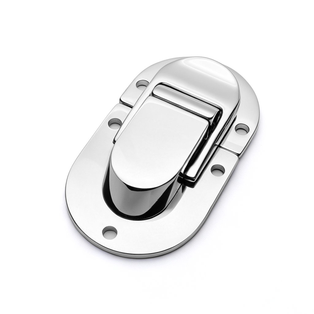 Oval lock clasp components for lid closure repair