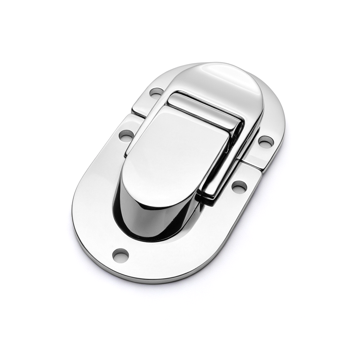 Oval lock clasp components for lid closure repair