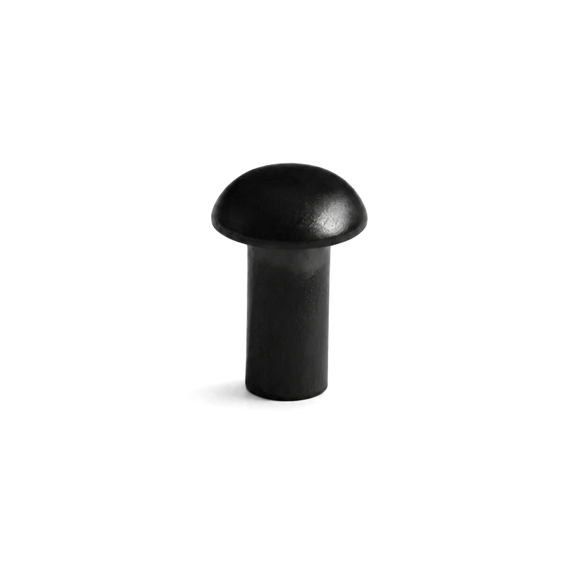 Metal dome head screw rivets for trunk hardware