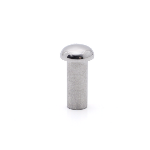 Metal mushroom rivet nuts for leather bag hardware