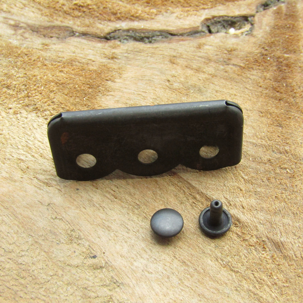 Solid Copper Oxidized Vintage End Clip 48mm