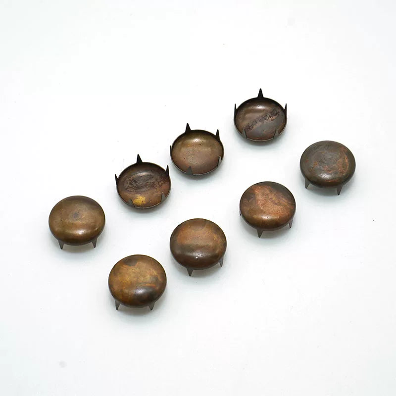Solid Copper Oxidized Vintage Rivet 15x4mm