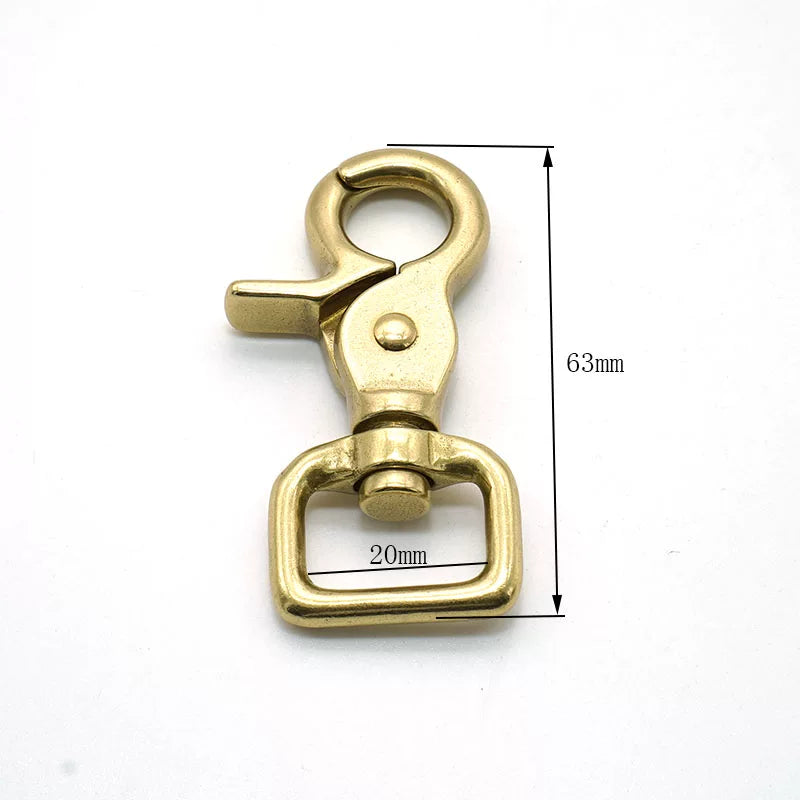 Solid Copper Oxidized Keychain