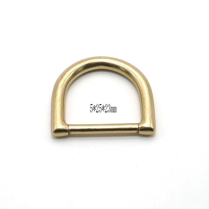 Solid Brass Seamless D-Ring