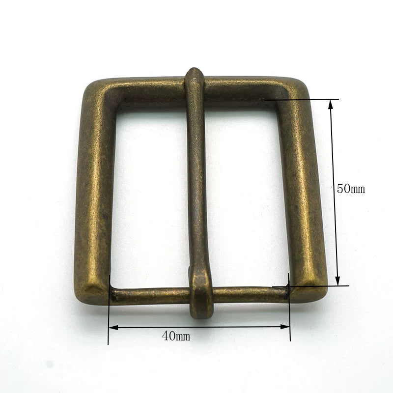 Solid Copper Antique Bronze Vintage Pin Buckle 4cm