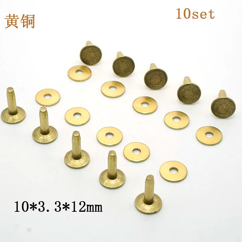 Solid Brass Western Permanent Rivet