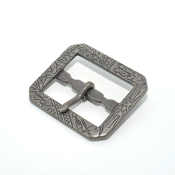 Solid Brass Vintage Western Pin Buckle